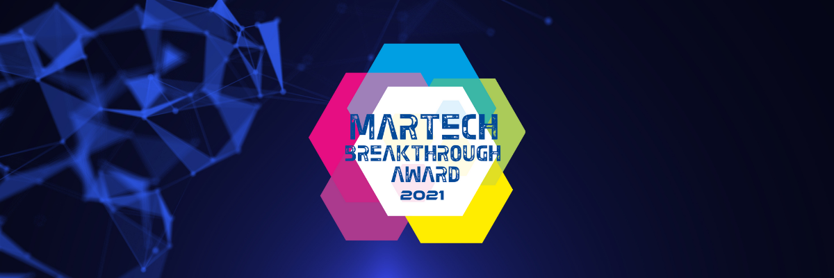 MarTech Breakthrough Award 2021 logo.
